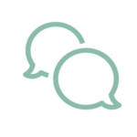 Icon of conversation bubbles